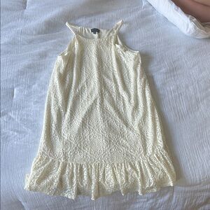 Elegant Cream Lace Dress